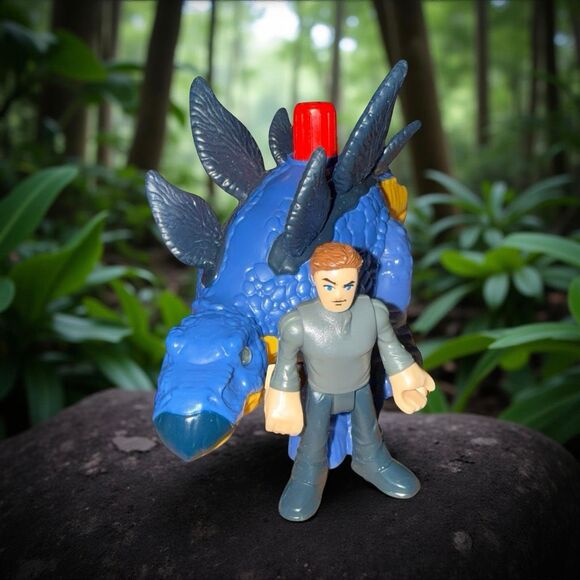 Imaginext Jurassic World Dinosaur Lab Truck Owen Grady Dr. Grant Figures - Picture 4 of 10